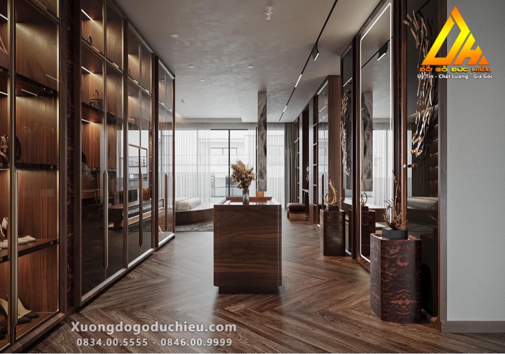 Combo Phòng Ngủ gỗ óc chó siêu vip