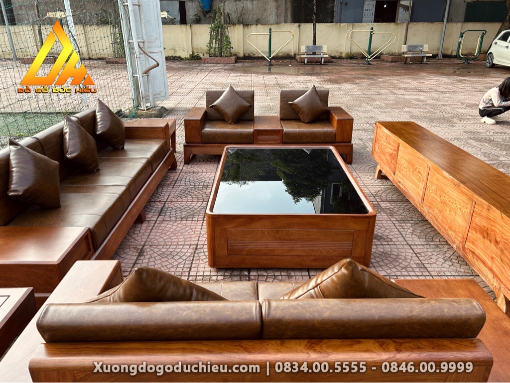 Combo sofa kệ tivi