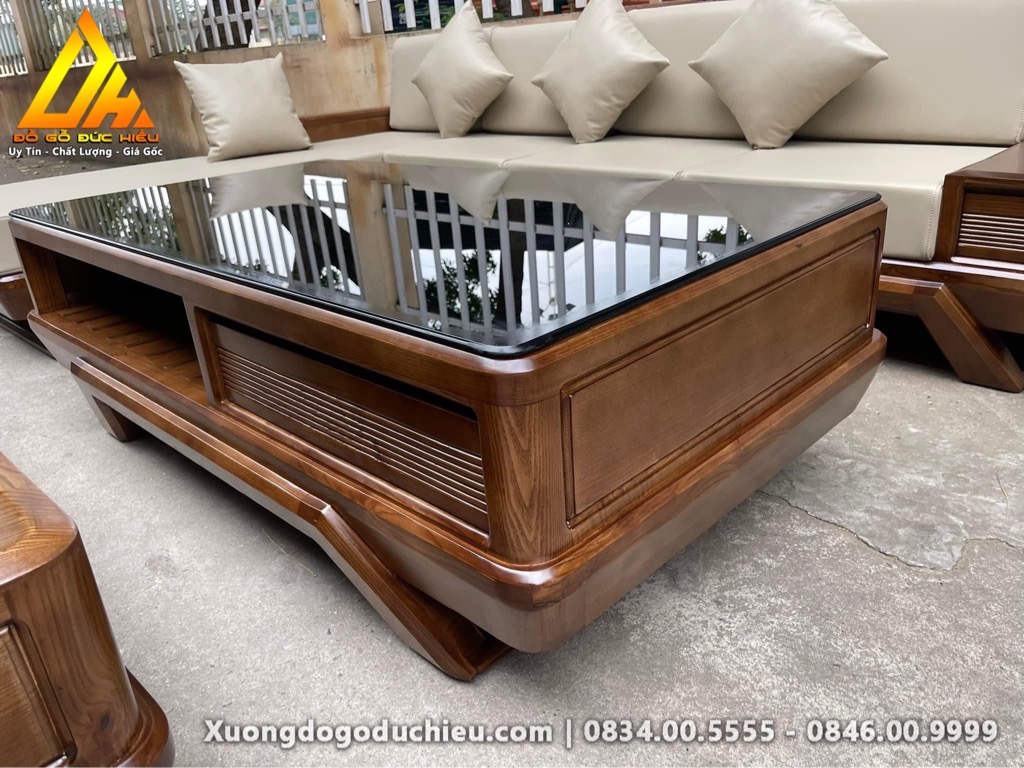 Combo Sofa Liền góc L và Kệ Tivi
