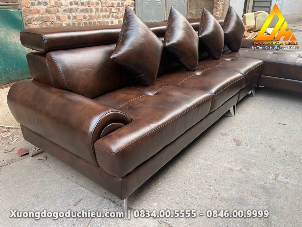 Sofa đệm mút da bò(Phú Quốc)
