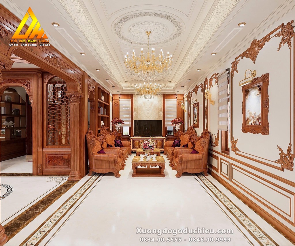 Combo Phòng Khách Tân Cổ Điển Hoàng Gia