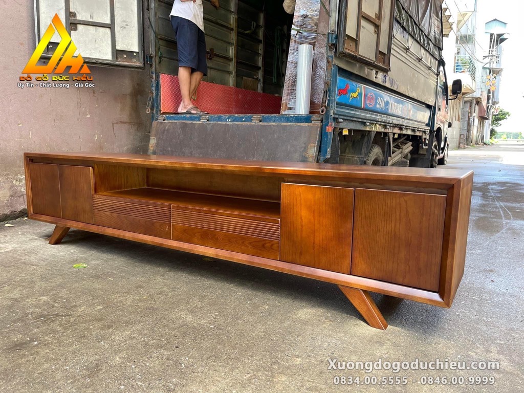Combo Sofa sồi nhỏ + kệ tivi