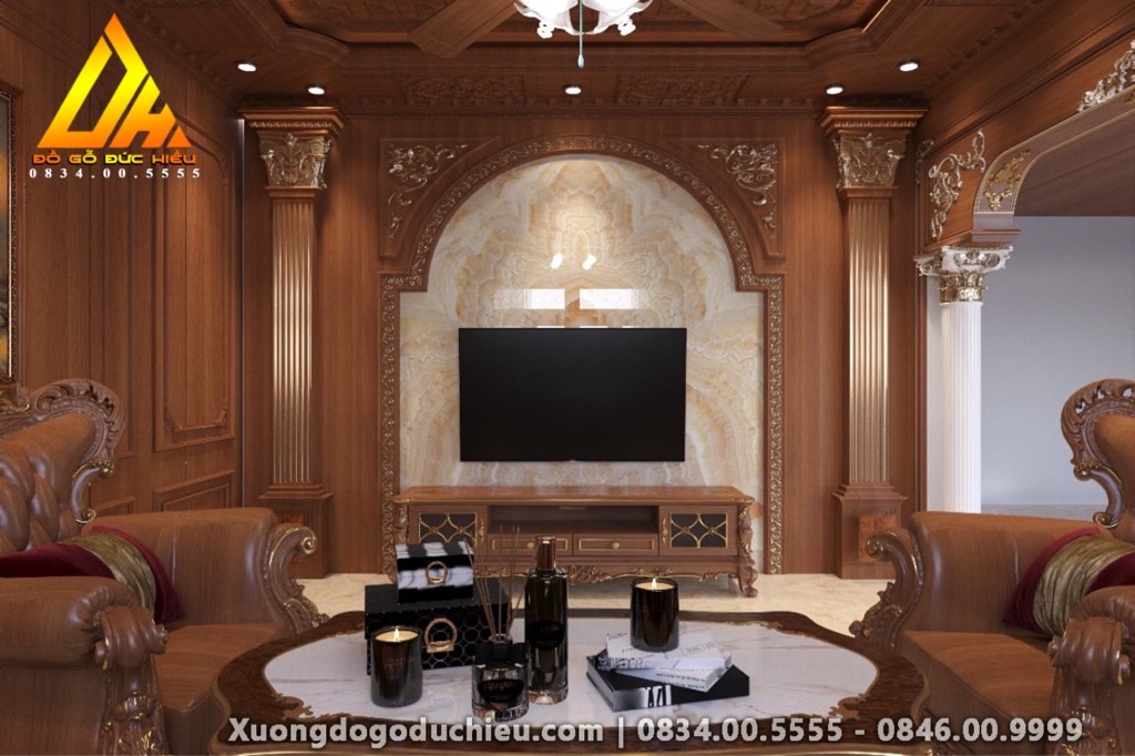 Lên mẫu 3D Phòng khách + sảnh(Hoà Bình city)