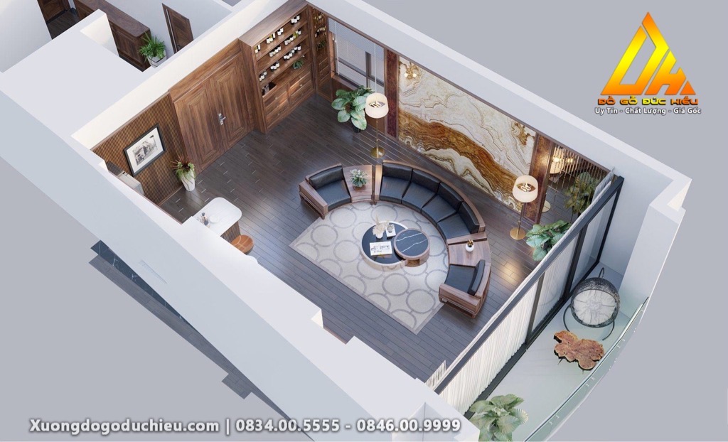 Combo Phòng Khách bộ Sofa chữ C