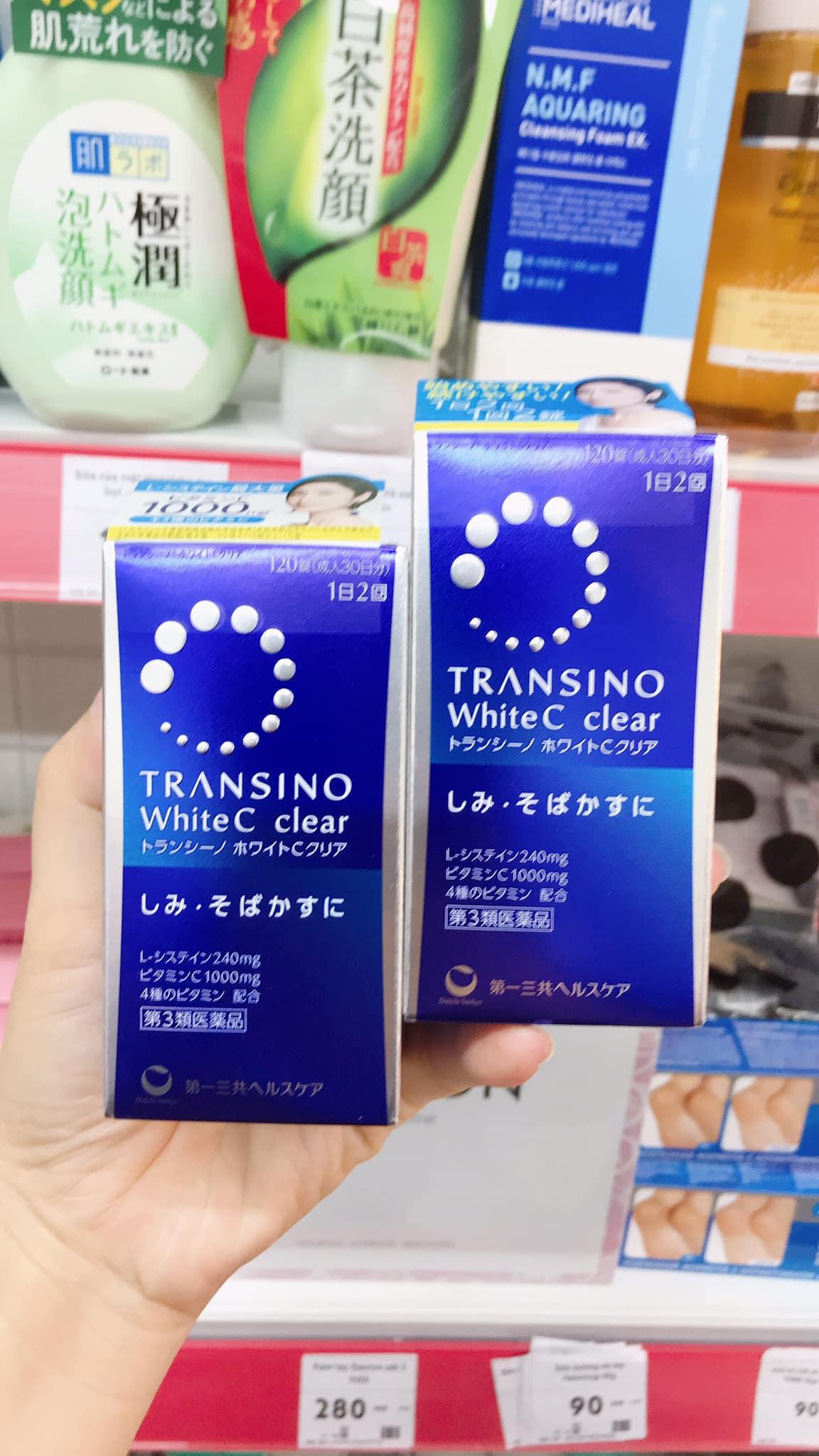 Viên Uống Trắng Da Transino White C Clear