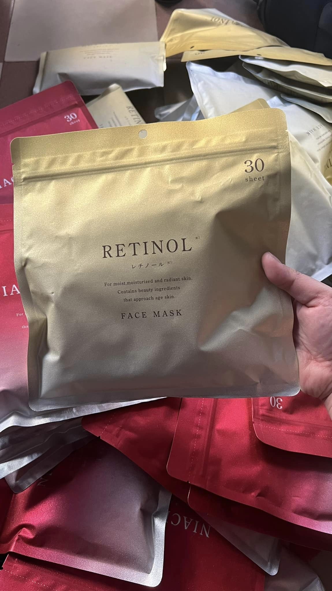 MẶT NẠ RETINOL VÀ NIACINAMIDE GÓI 30 MIẾNG