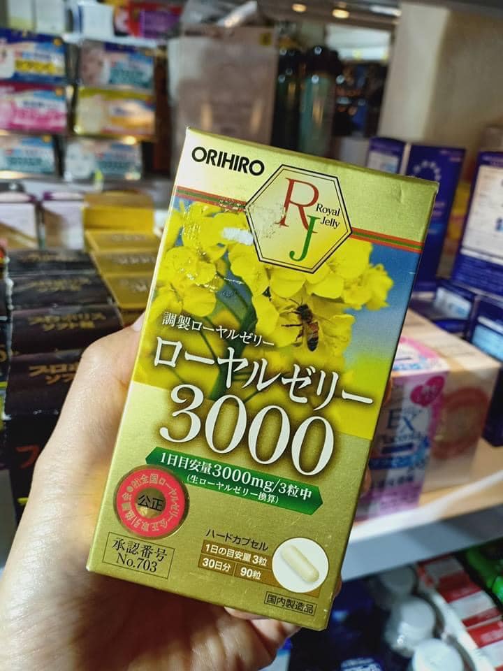 Viên uống sữa ong chúa Orihiro Royal Jelly 3000mg