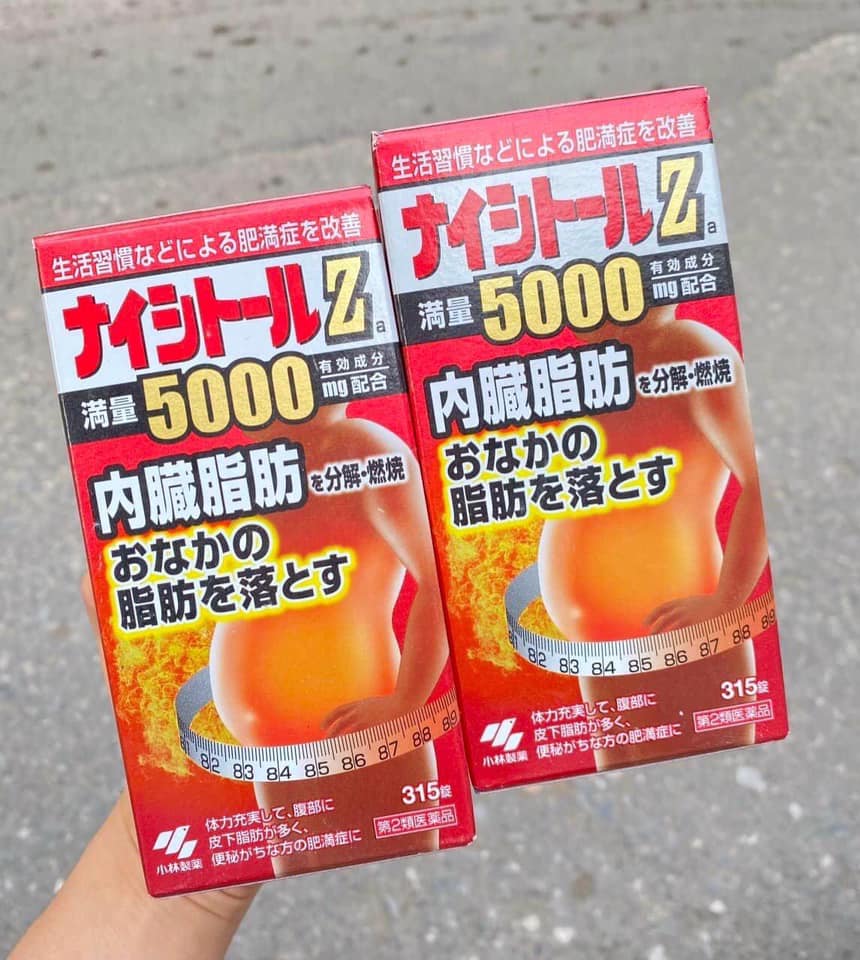 Viên Uống Giảm Mỡ Bụng Naishituro Z 5000 Kobayashi
