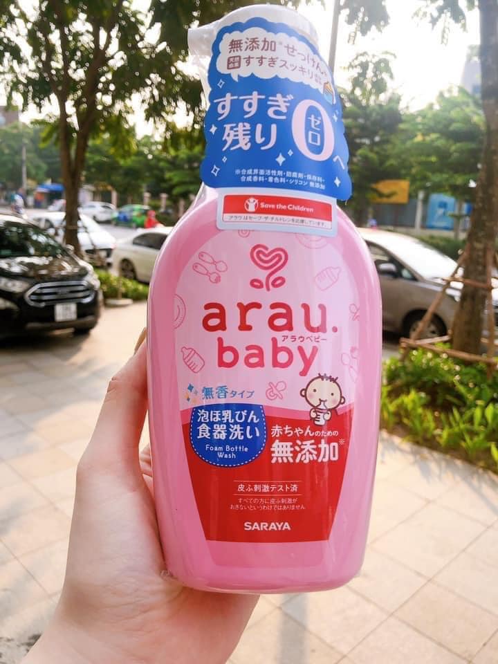 Nước Rửa Bình Bú Arau Baby 500Ml