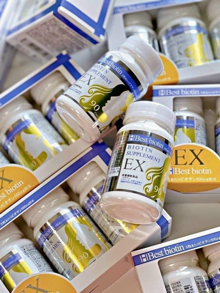 Viên Uống Kích Thích Mọc Tóc Best Biotin Supplement Ex 90V