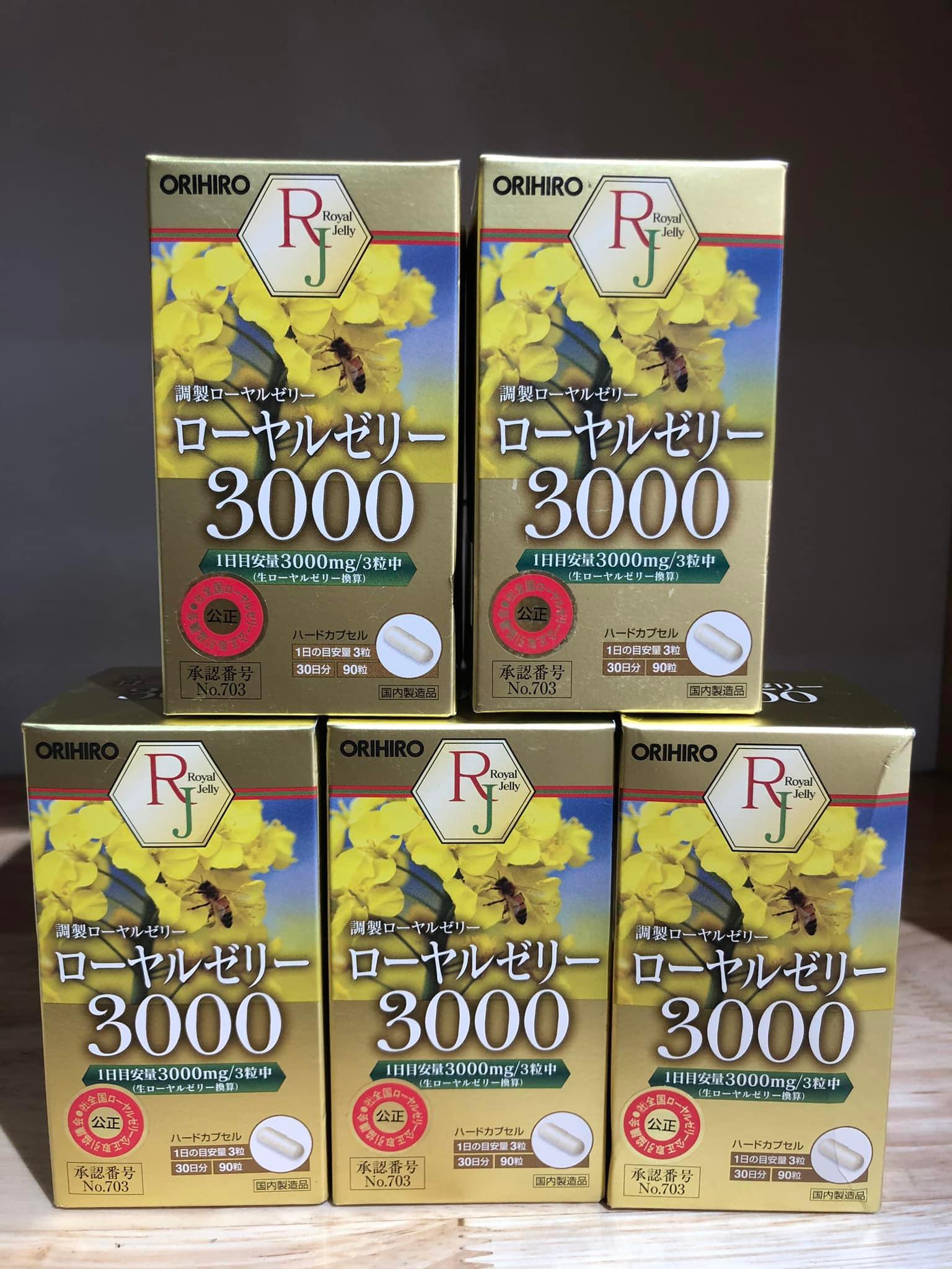 Viên uống sữa ong chúa Orihiro Royal Jelly 3000mg