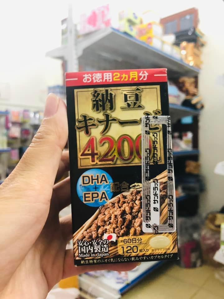 Viên Uống Phòng Chống Đột Quỵ Nattokinase 4200Fu Maruman 120 Viên