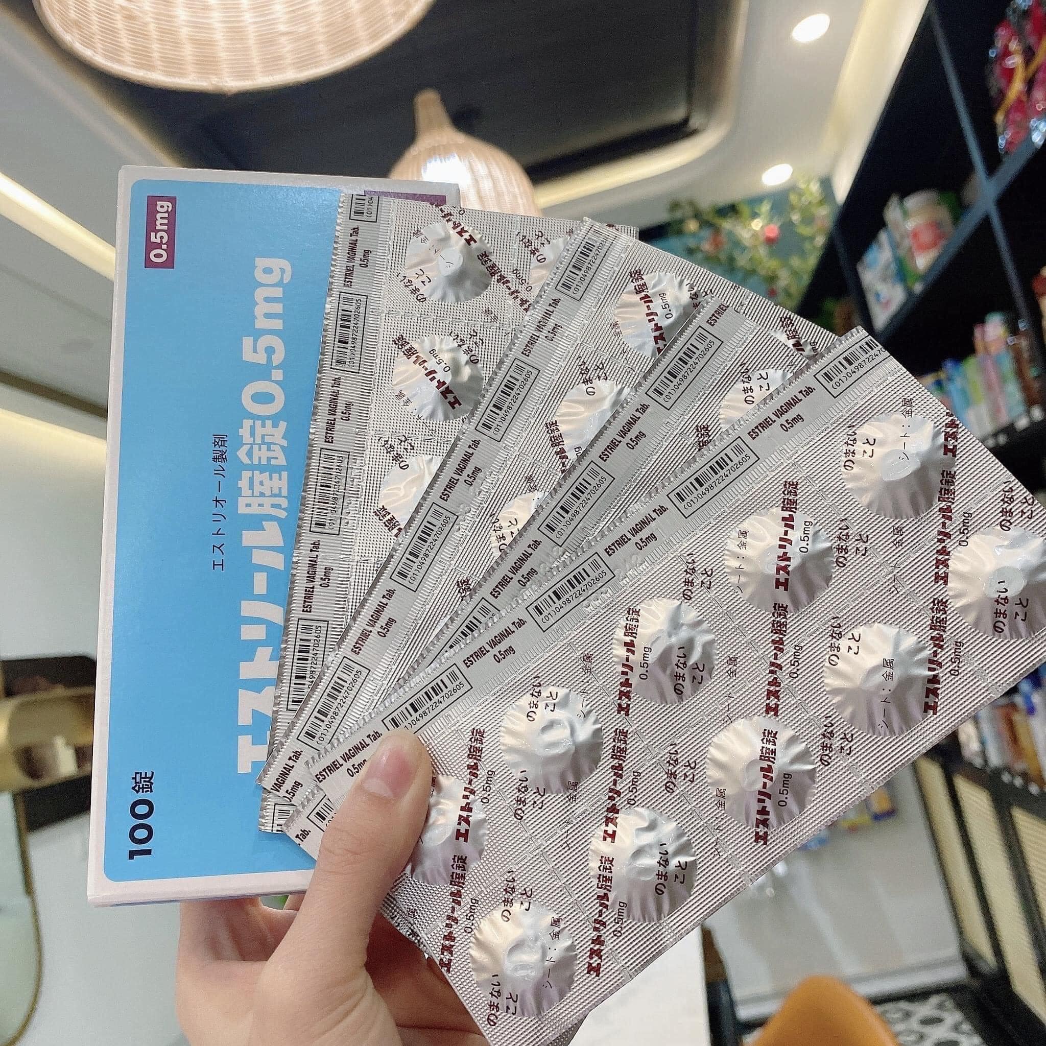 Viên Đặt Phụ Khoa Estriol 0.5Mg (Vỉ 10 Viên)