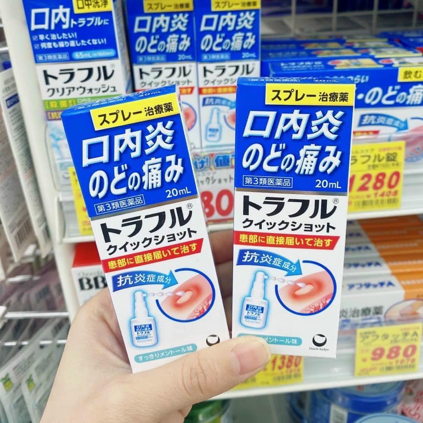Xịt Nhiệt Miệng TRAFUL Nhật bản 20ml