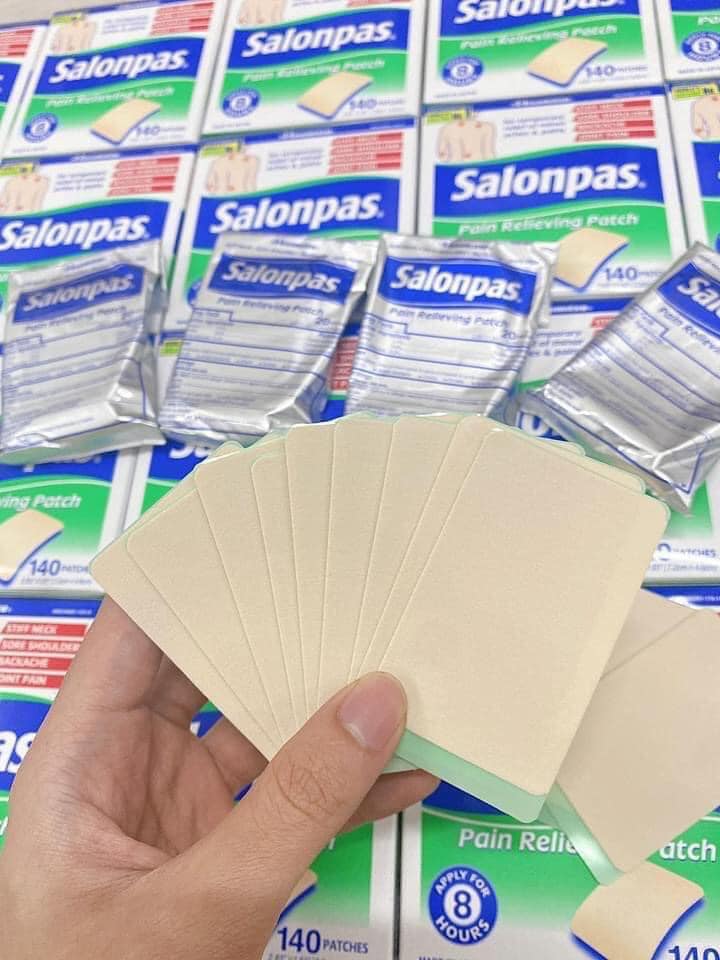 Miếng Dán Giảm Đau Salonpas Hộp 140 Miếng