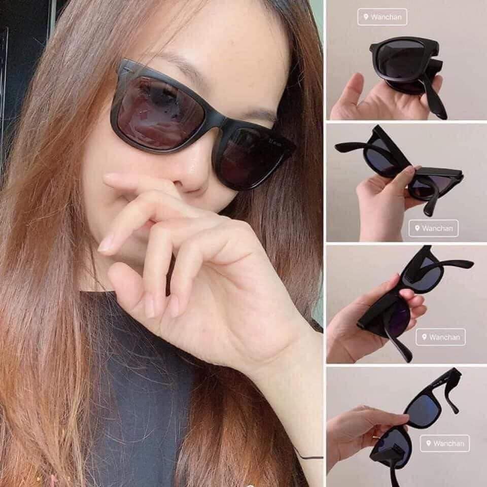 Sét đôi kính chống tia uv (đen+ gold kem)