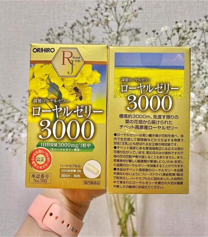 Viên uống sữa ong chúa Orihiro Royal Jelly 3000mg