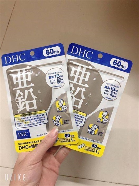 Viên Uống Bổ Sung Dhc Kẽm 60 Ngày