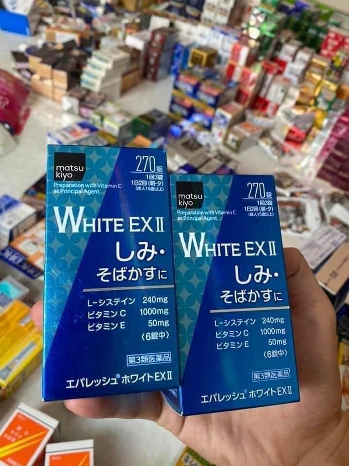 Viên Uống Trắng Da White Ex Ii 270 Viên
