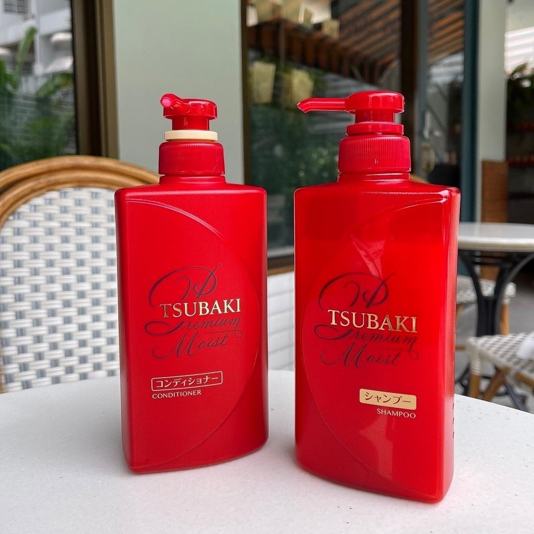 Bộ Dầu Gội Xả Tsubaki Nhật 490ml