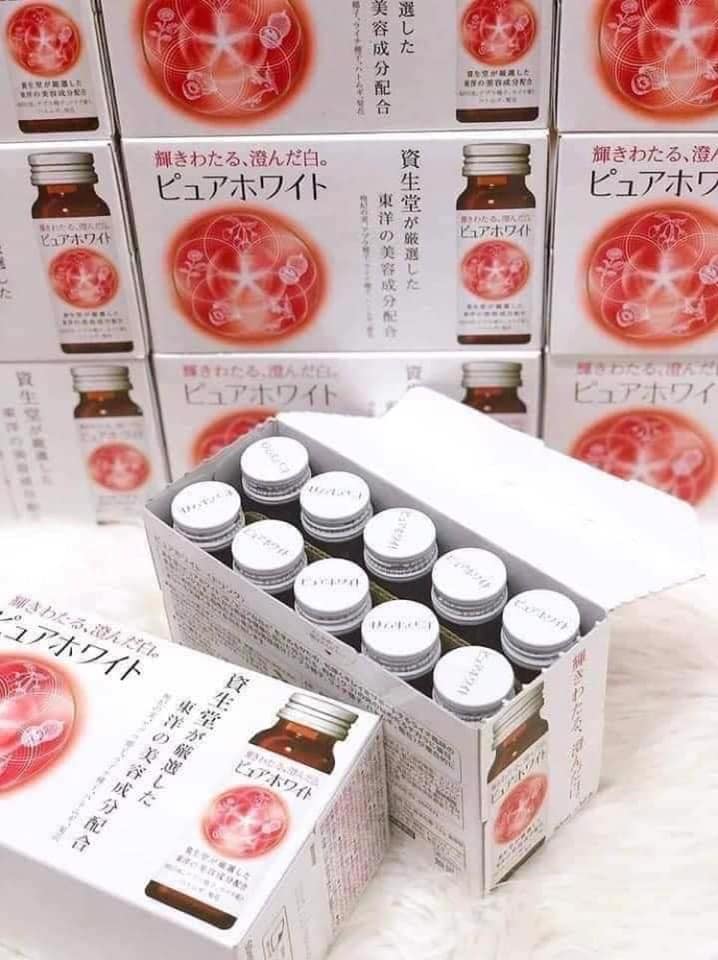 Nước Uống Trắng Da Pure White Collagen Shiseido 50Mlx10