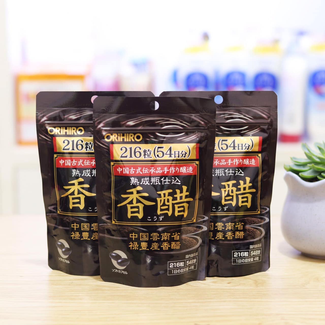 Viên Uống Giấm Đen Giảm Cân Orihiro 216 Viên
