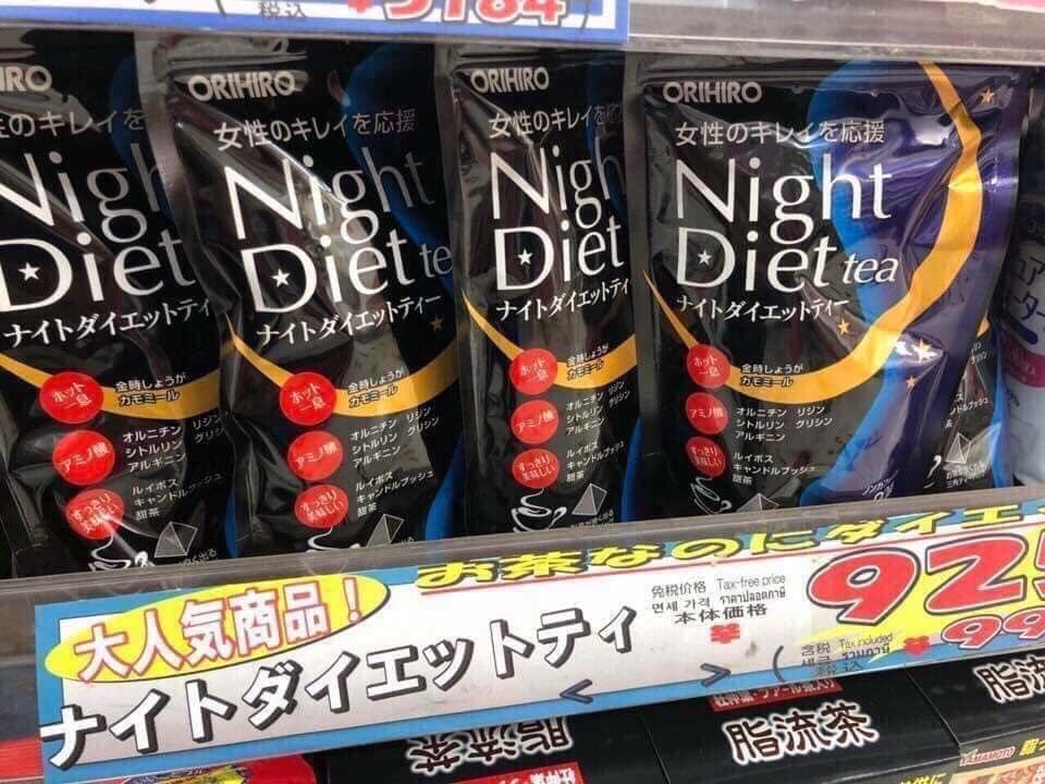 Trà Giảm Cân Night Diet Tea Orihiro 20 Gói