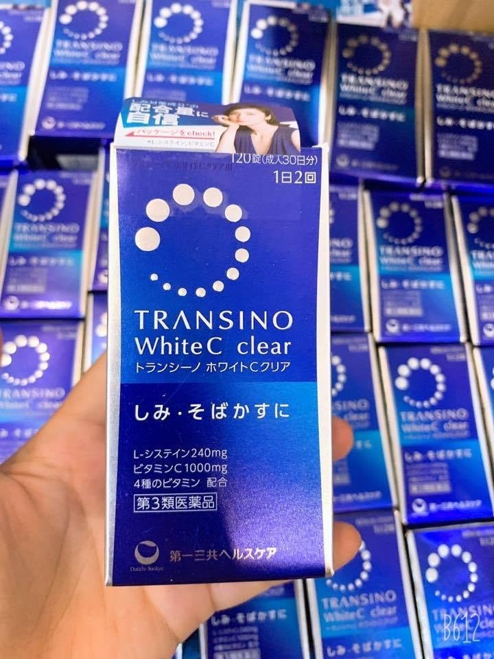 Viên Uống Trắng Da Transino White C Clear