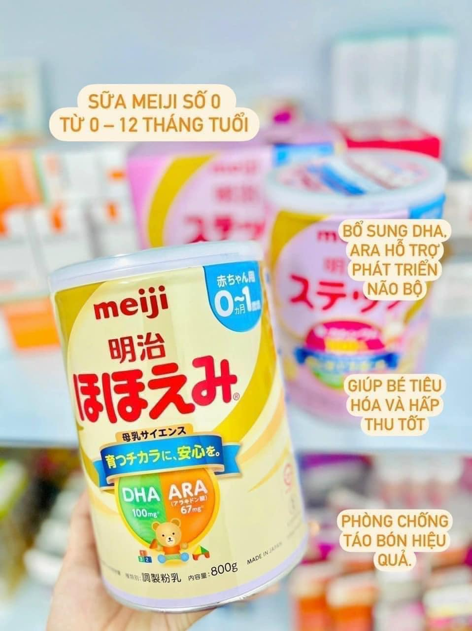 Sữa Meiji Cho Bé 0-1 tuổi