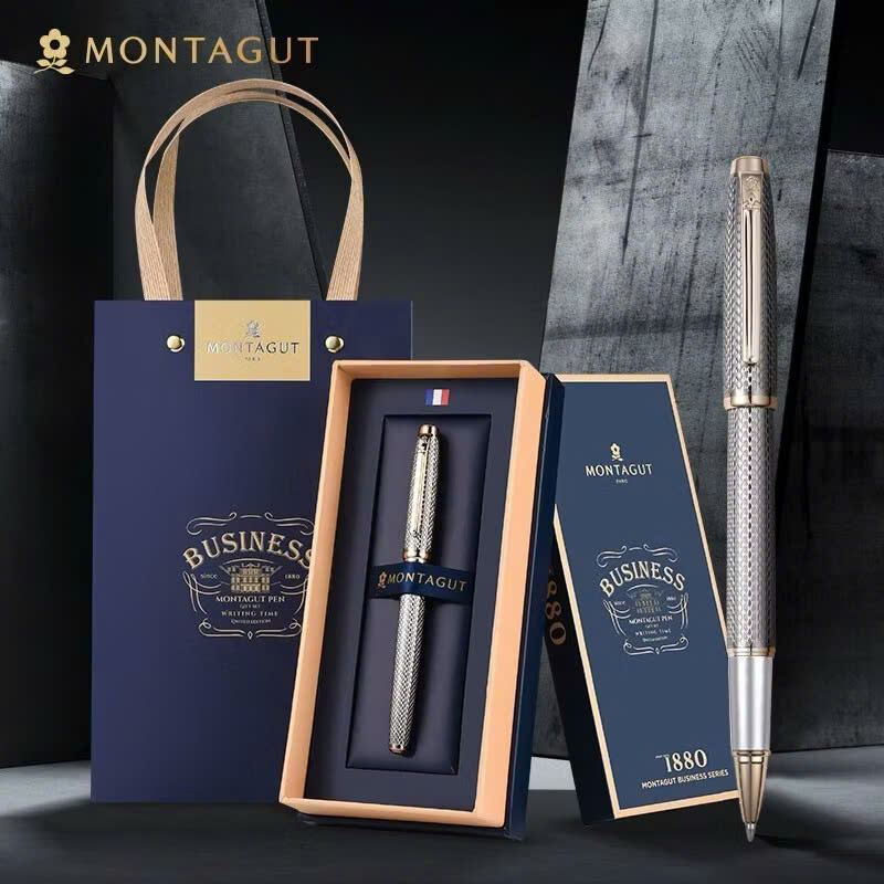 Bút ký Motagut 068 đen mờ dập vân cao cấp