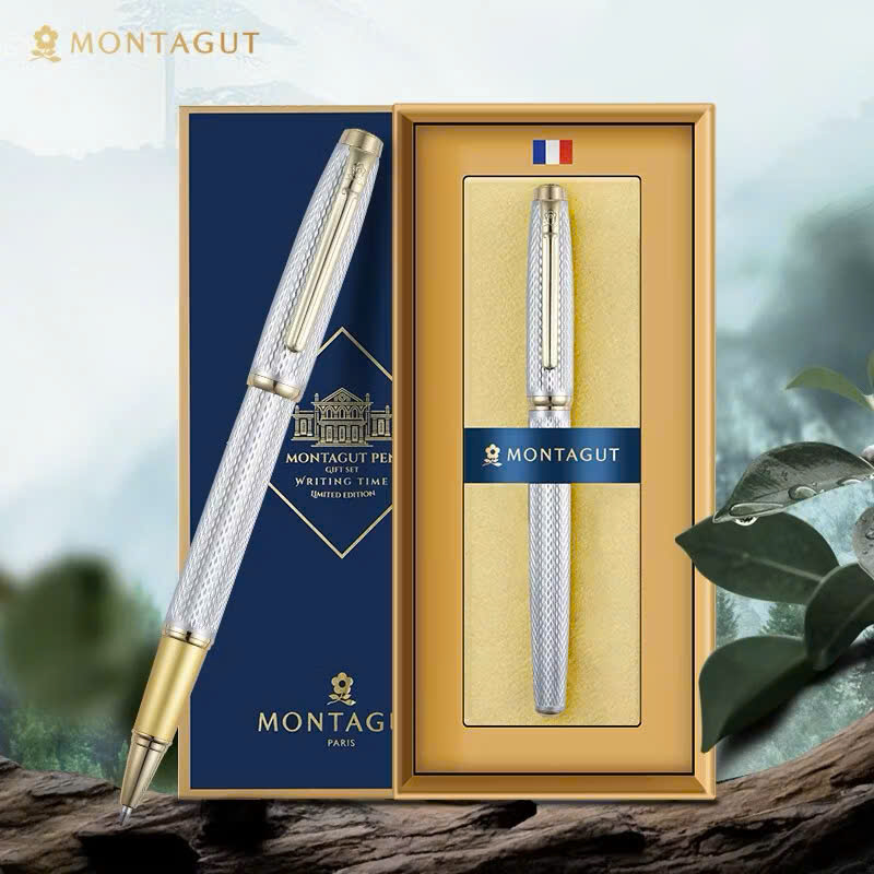 Bút ký Montagut 068 màu xám dập vân cao cấp