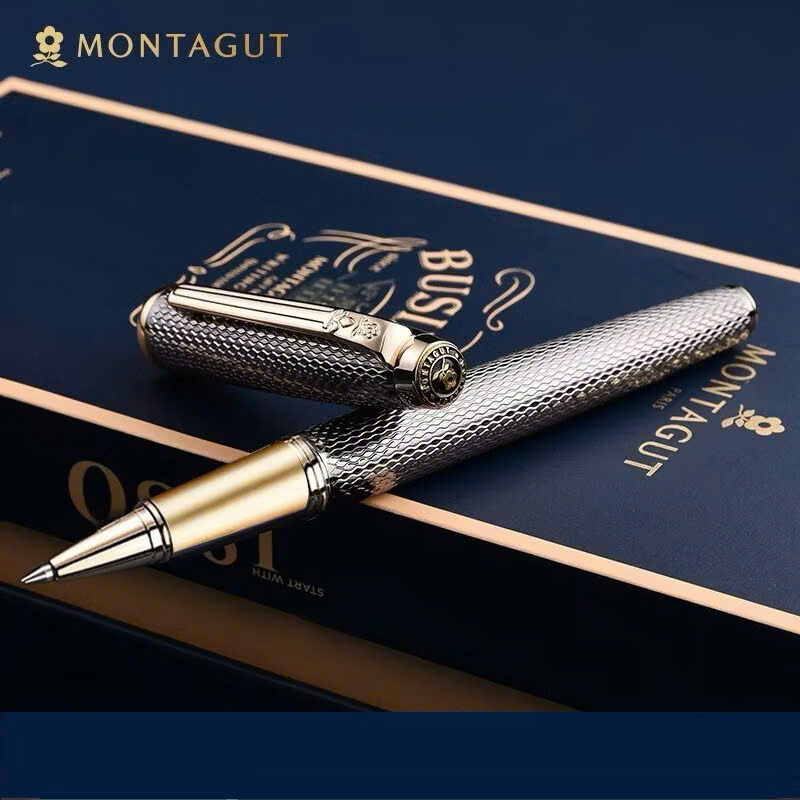 Bút ký Motagut 068 đen mờ dập vân cao cấp
