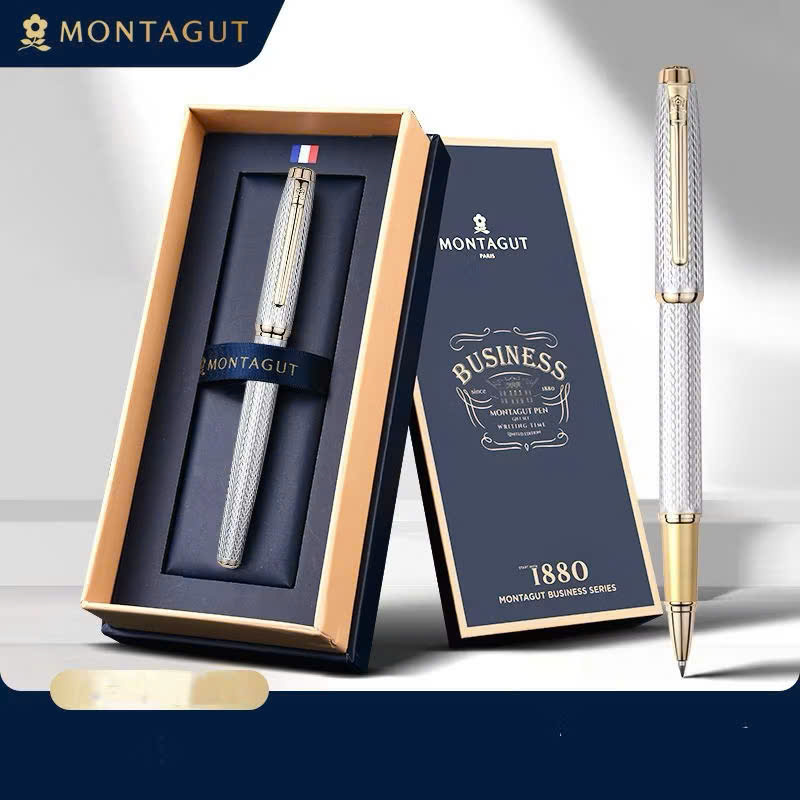 Bút ký Montagut 068 màu xám dập vân cao cấp