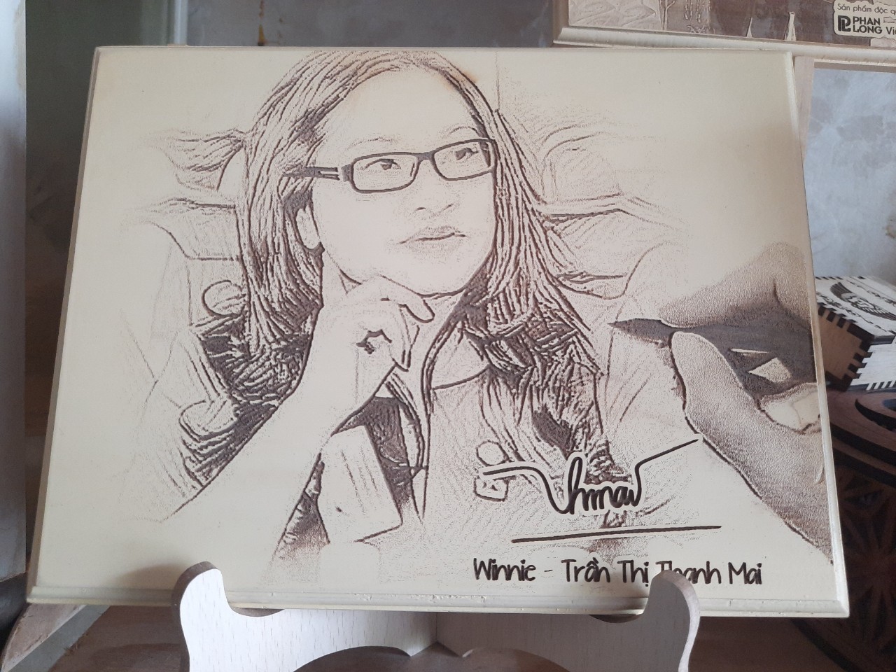 Tranh gỗ khắc tên theo yêu cầu