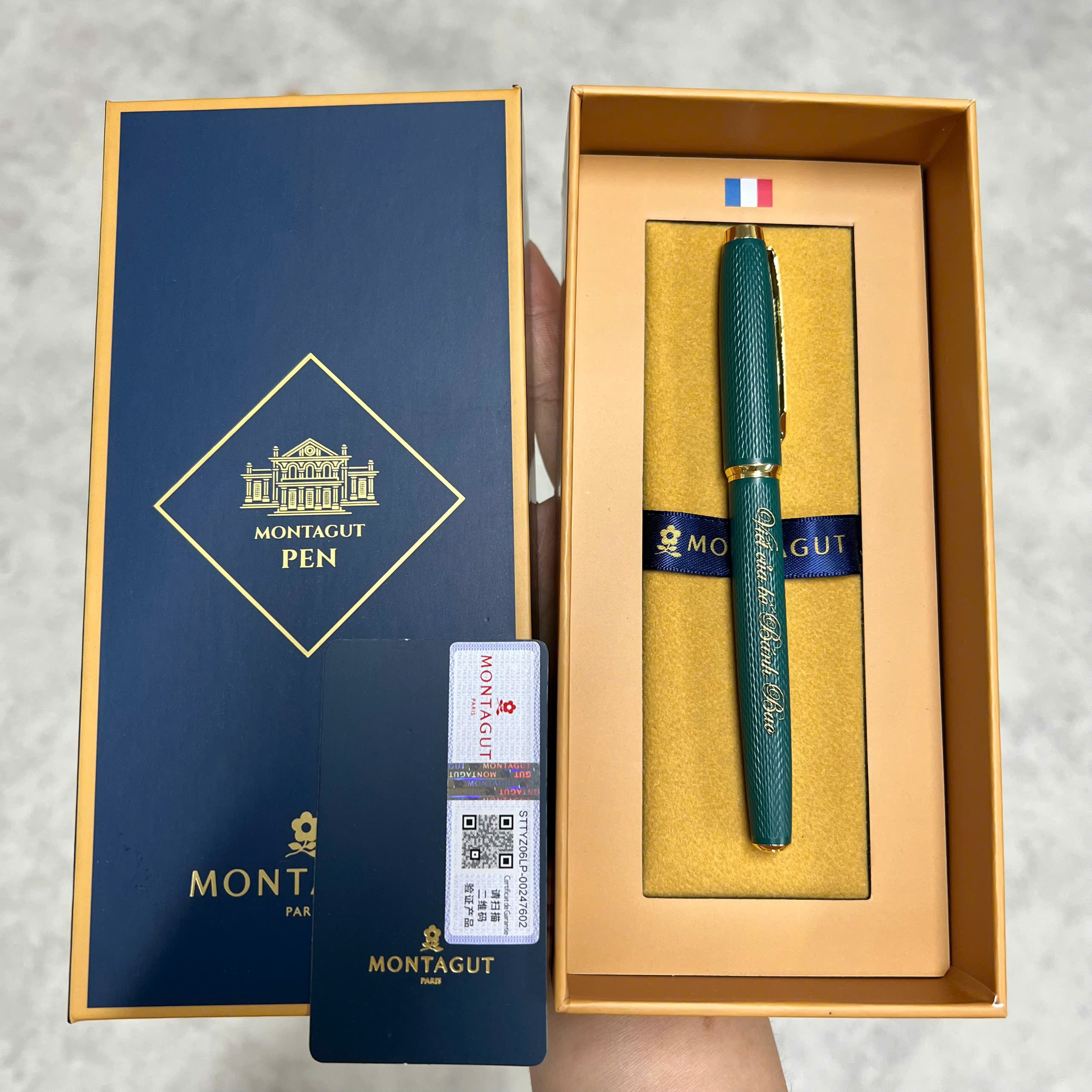 Set bút ký Montagut chính hãng MTG068 xanh lá