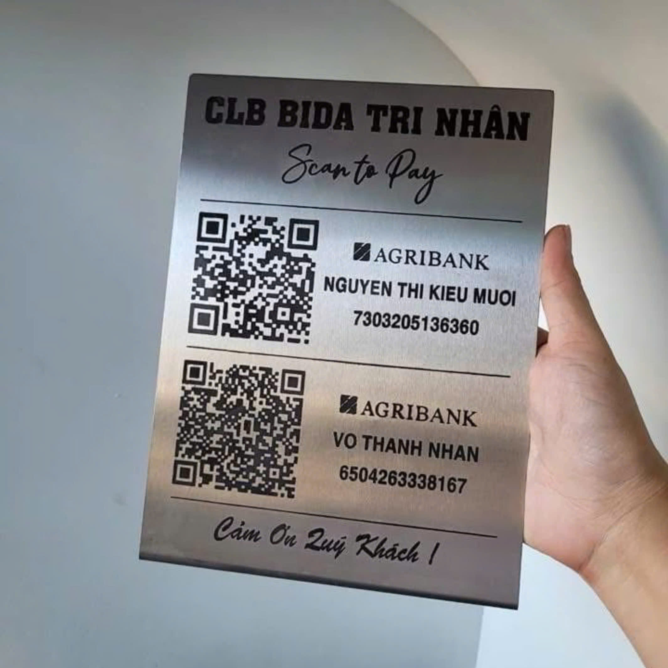Tem inox QR code