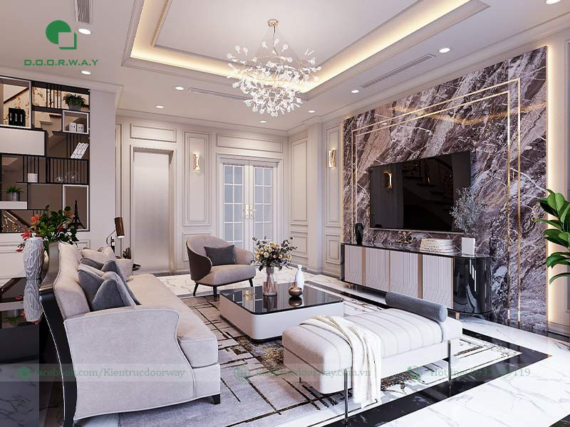 4 lý do nên lựa chọn đá ốp vách tivi cho phòng khách của bạn