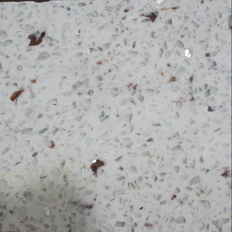 Đá nhân tạo trắng ánh kim