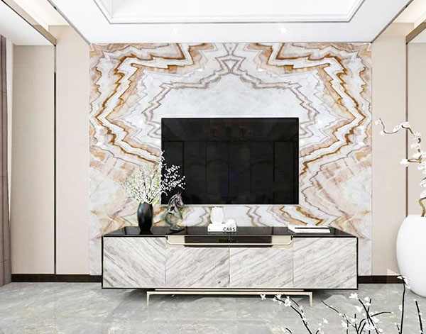 Đá ốp vách tivi mẫu 012