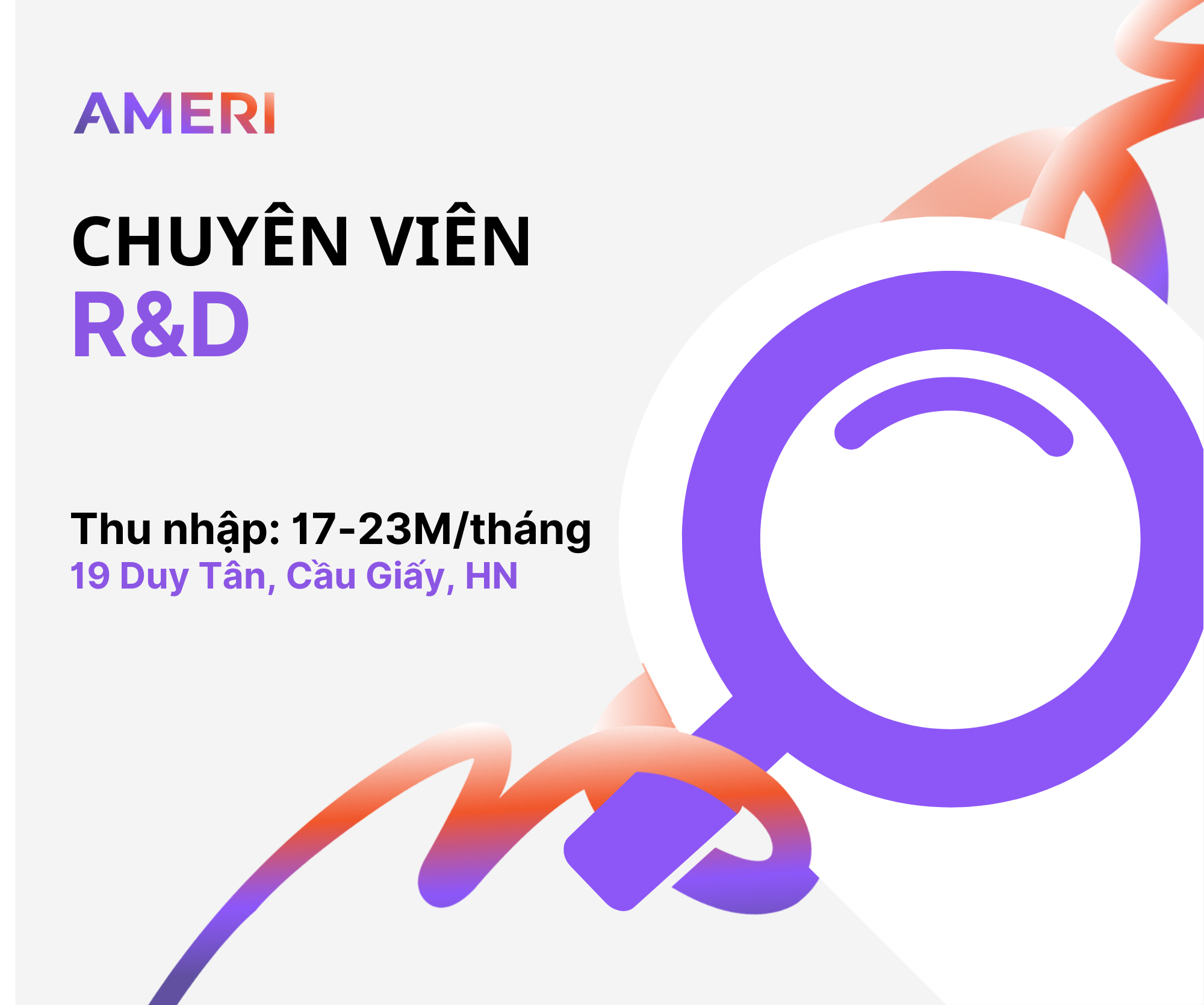 CHUYÊN VIÊN R&D - DƯỢC MỸ PHẨM