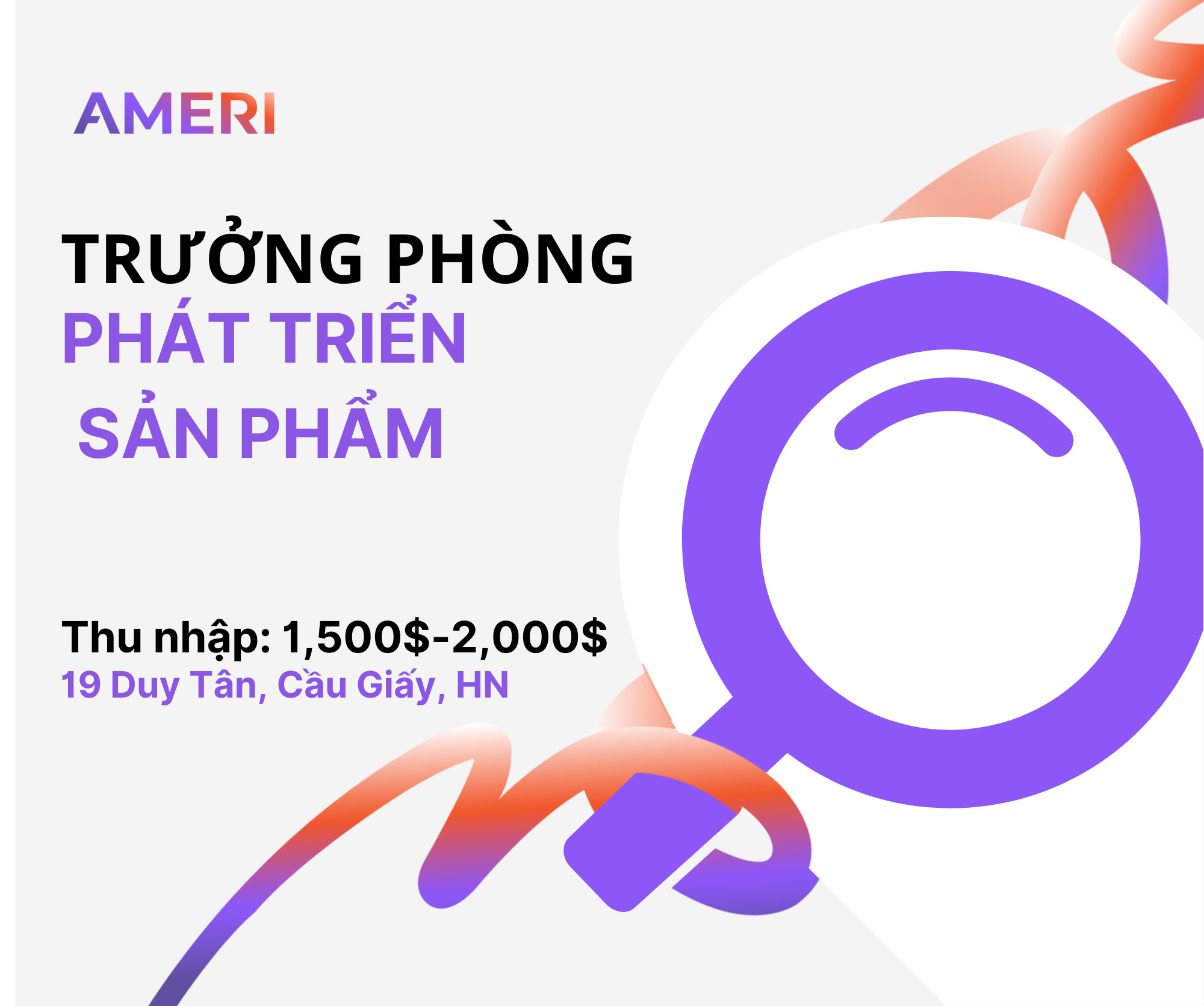 PRODUCT DEVELOPMENT MANAGER (TRƯỞNG PHÒNG PHÁT TRIỂN SẢN PHẨM)