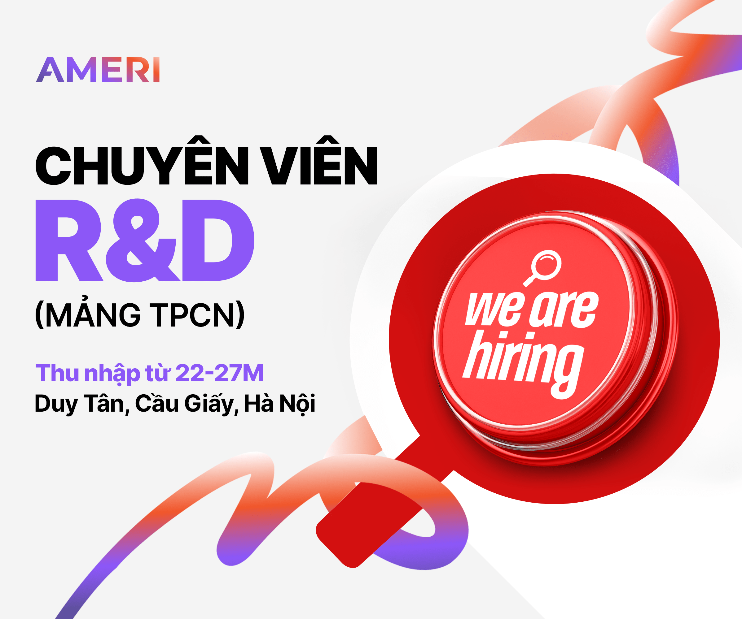 CHUYÊN VIÊN R&D (MẢNG TPCN)