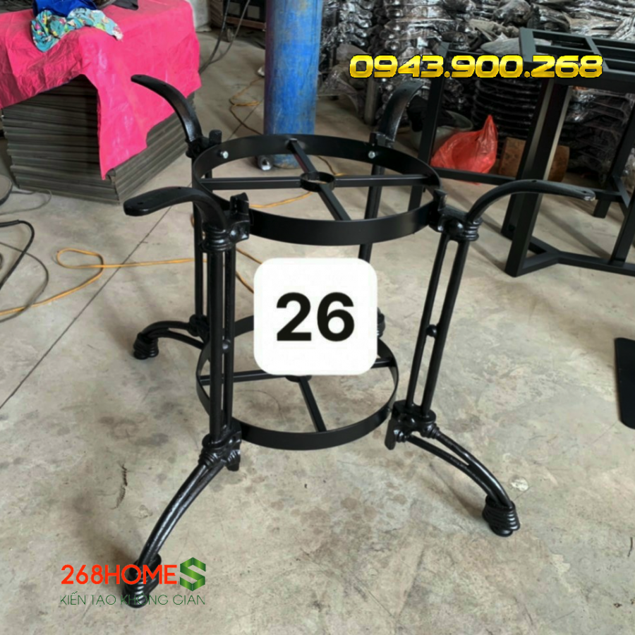 Khung bàn tròn gang đúc  HD126