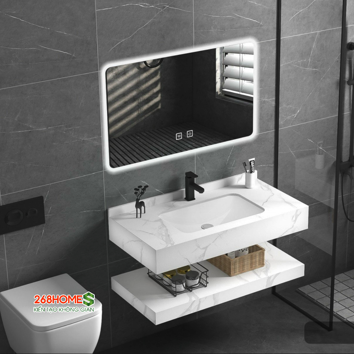 Bàn đá Lavabo BD-03A