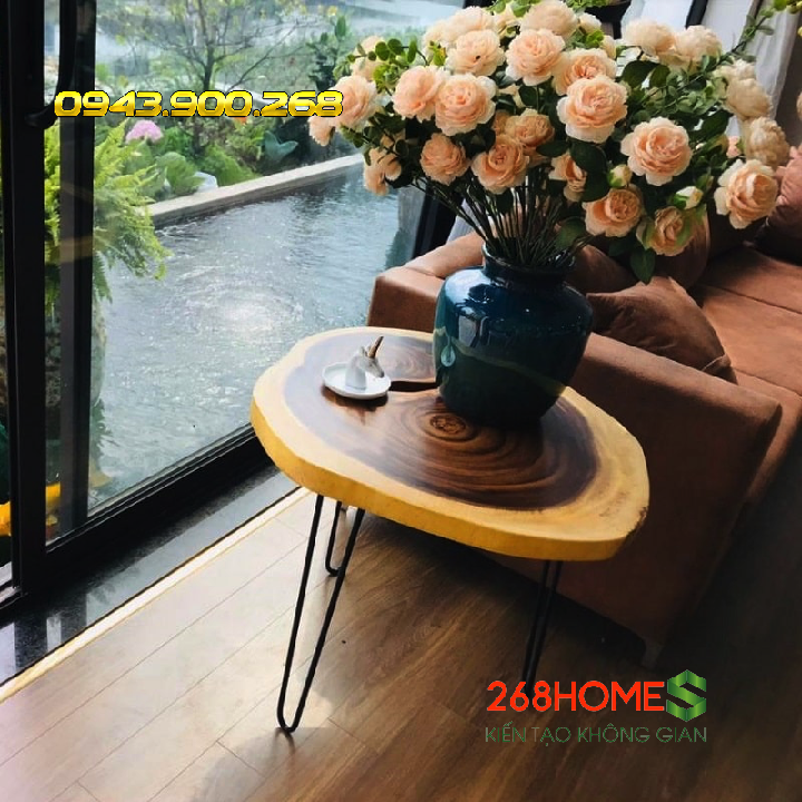 Bàn trà nguyên tấm HA606