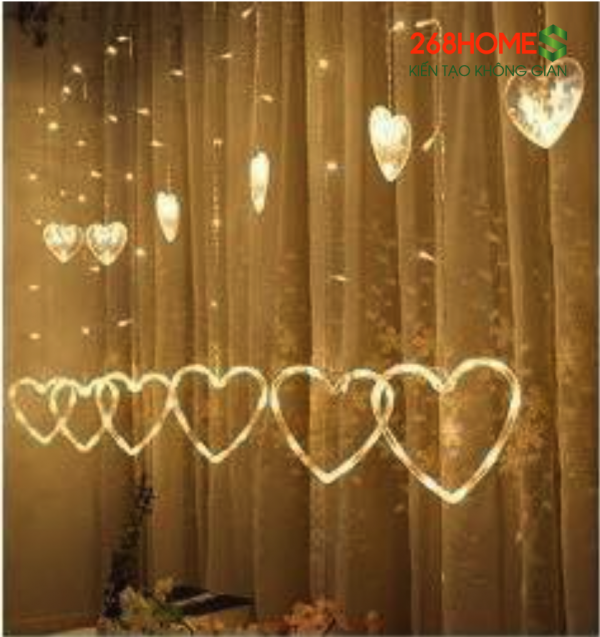 Đèn led trang trí thả mành rèm siêu đẹp