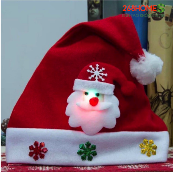 Mũ noel có đèn phát sáng
