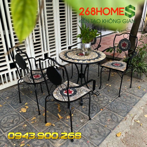 Bàn ghế ngoài trời HA332