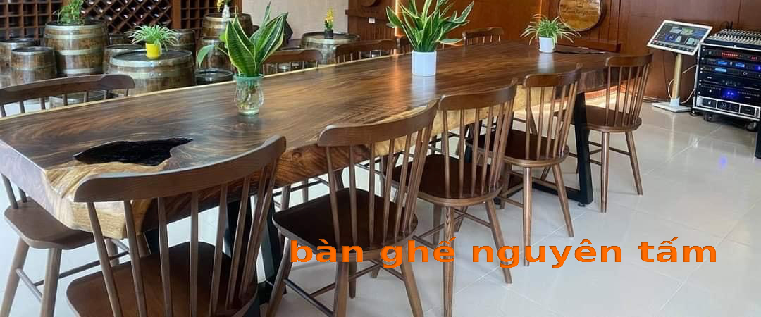 Bàn ghế nguyên tấm