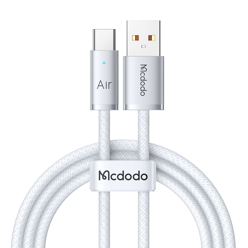 Cáp Sạc Nhanh Mcdodo Luma Slim Cable USB to Type-C 6A | Dây Dù Siêu Bền, Có Đèn LED